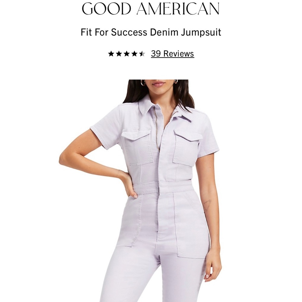 Good American Denim Jumpsuit NWT